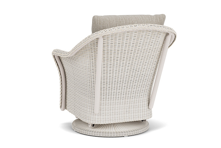 Lloyd Flanders™ Weekend Retreat Swivel Glider Lounge Chair - Antique White, Callen Celadon