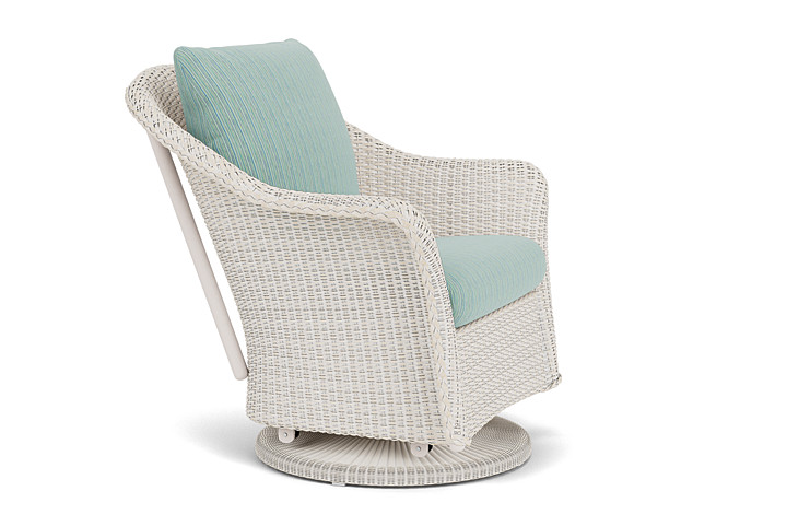 Lloyd Flanders™ Weekend Retreat Swivel Glider Lounge Chair - Antique White, Unearth Dew