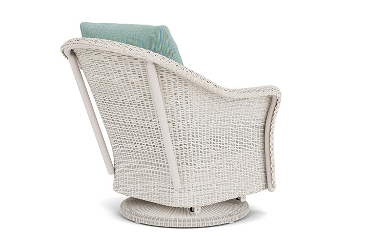 Lloyd Flanders™ Weekend Retreat Swivel Glider Lounge Chair - Antique White, Unearth Dew