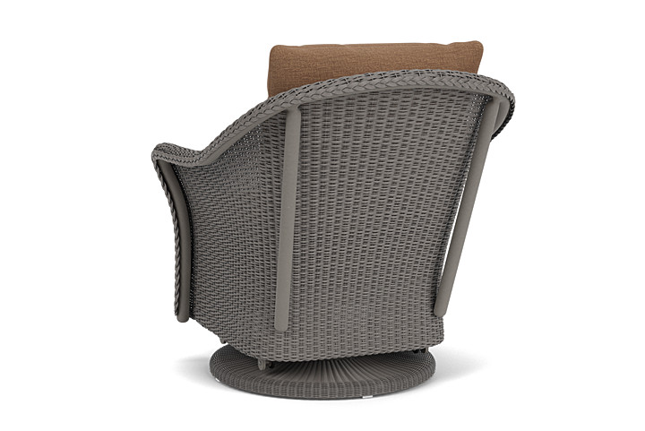 Lloyd Flanders™ Weekend Retreat Swivel Glider Lounge Chair - Pewter, Canvas Natural