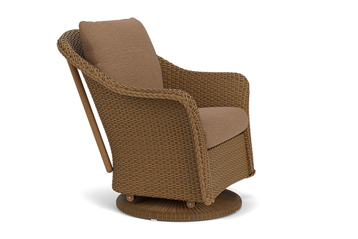 Lloyd Flanders™ Weekend Retreat Swivel Glider Lounge Chair - Hickory, Canvas Natural