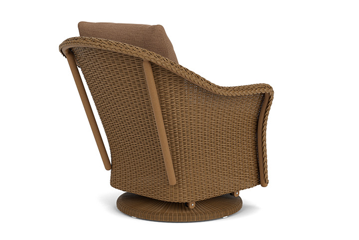 Lloyd Flanders™ Weekend Retreat Swivel Glider Lounge Chair - Hickory, Canvas Natural