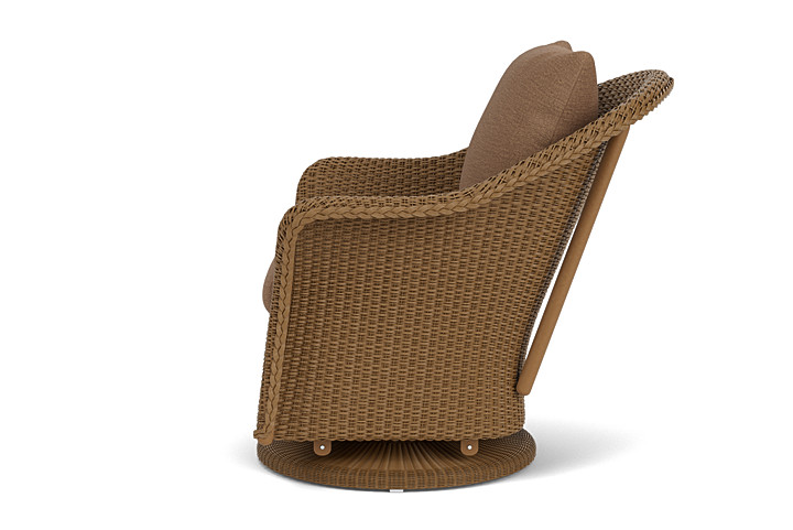 Lloyd Flanders™ Weekend Retreat Swivel Glider Lounge Chair - Hickory, Canvas Natural