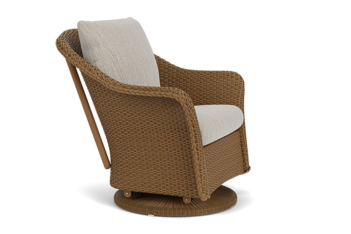 Lloyd Flanders™ Weekend Retreat Swivel Glider Lounge Chair - Hickory, Callen Celadon