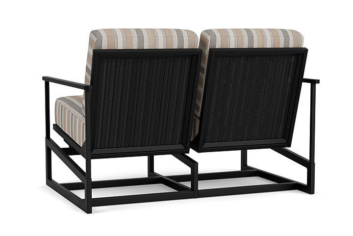 Lloyd Flanders™ Summit Spring Rocker Loveseat - Ebony