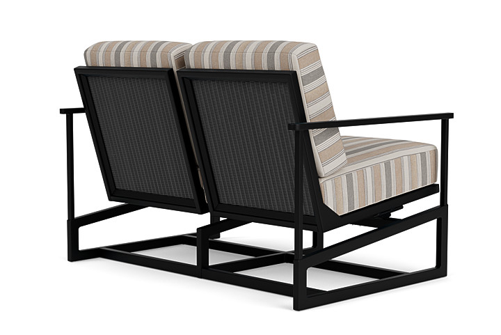 Lloyd Flanders™ Summit Spring Rocker Loveseat - Charcoal