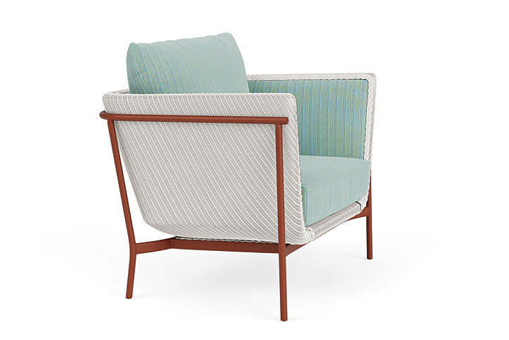 Lloyd Flanders™ Solstice Lounge Chair - White, Terracotta