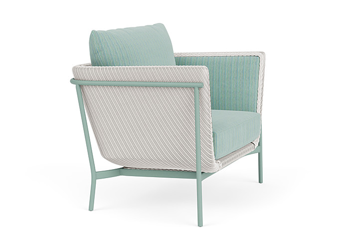 Lloyd Flanders™ Solstice Lounge Chair - White, Sea Glass