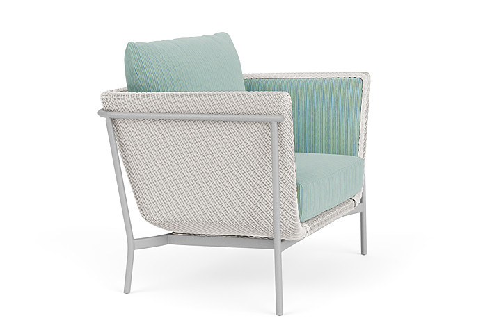 Lloyd Flanders™ Solstice Lounge Chair - White, Metallic Silver