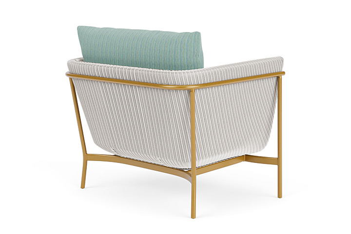 Lloyd Flanders™ Solstice Lounge Chair - White, Metallic Gold