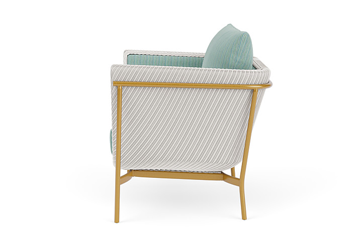 Lloyd Flanders™ Solstice Lounge Chair - White, Metallic Gold