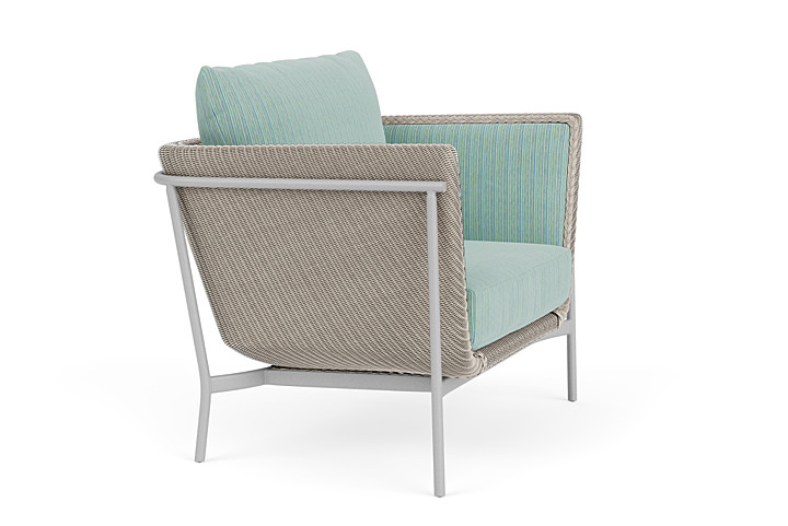 Lloyd Flanders™ Solstice Lounge Chair - Linen, Metallic Silver