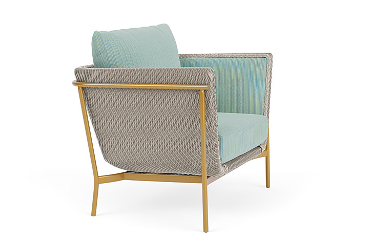 Lloyd Flanders™ Solstice Lounge Chair - Linen, Metallic Gold