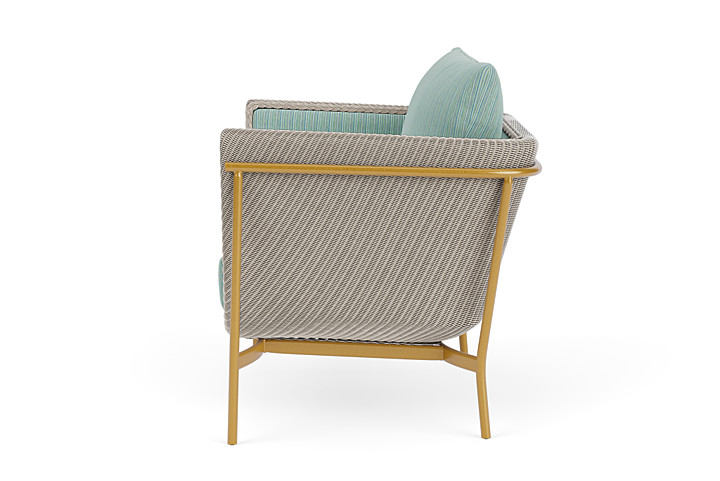 Lloyd Flanders™ Solstice Lounge Chair - Linen, Metallic Gold