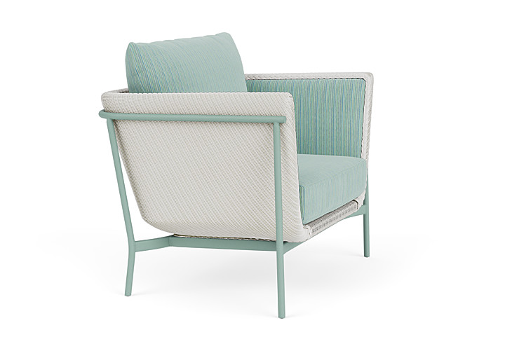 Lloyd Flanders™ Solstice Lounge Chair - Matte White, Sea Glass