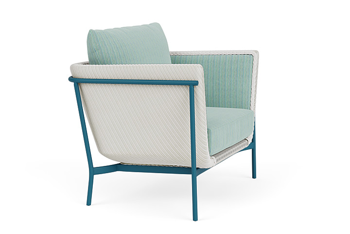 Lloyd Flanders™ Solstice Lounge Chair - Matte White, Peacock