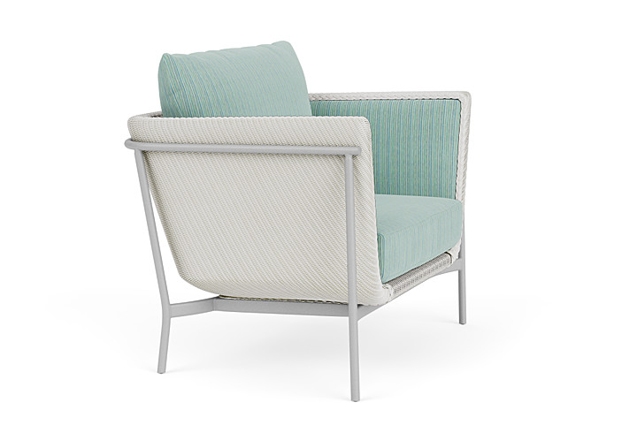 Lloyd Flanders™ Solstice Lounge Chair - Matte White, Metallic Silver