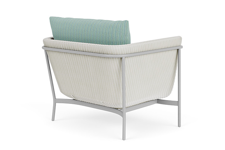 Lloyd Flanders™ Solstice Lounge Chair - Matte White, Metallic Silver