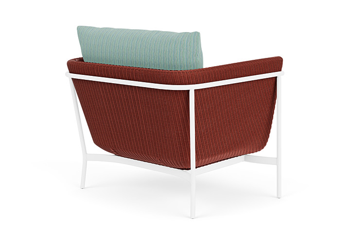 Lloyd Flanders™ Solstice Lounge Chair - Terracotta, Matte White