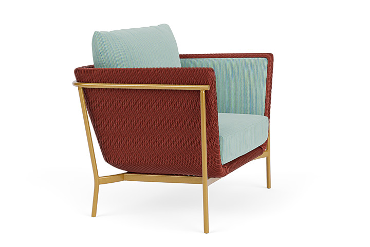 Lloyd Flanders™ Solstice Lounge Chair - Terracotta, Metallic Gold