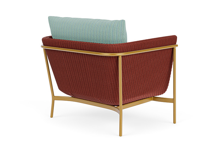 Lloyd Flanders™ Solstice Lounge Chair - Terracotta, Metallic Gold