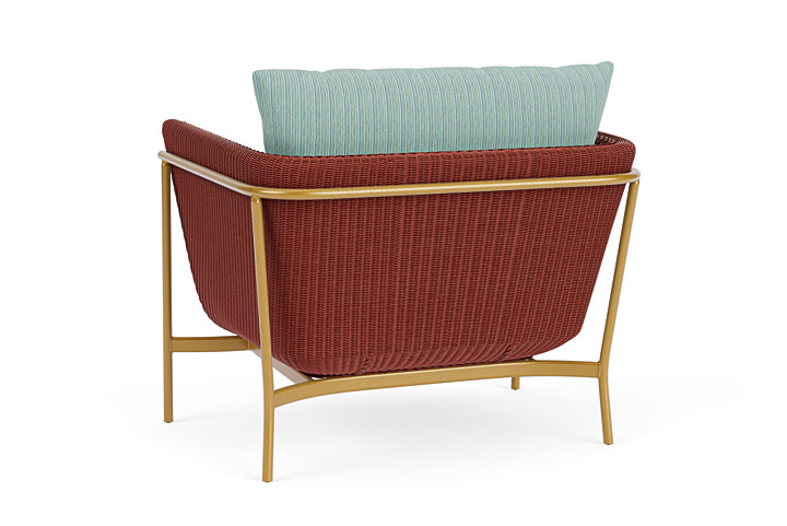 Lloyd Flanders™ Solstice Lounge Chair - Terracotta, Metallic Gold