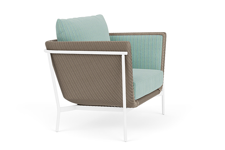 Lloyd Flanders™ Solstice Lounge Chair - French Beige, Matte White