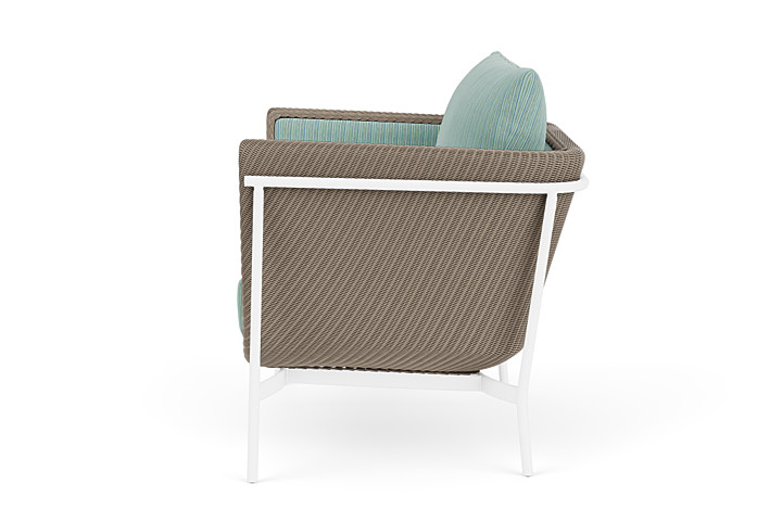 Lloyd Flanders™ Solstice Lounge Chair - French Beige, Matte White