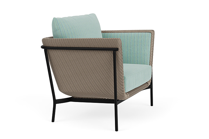 Lloyd Flanders™ Solstice Lounge Chair - French Beige, Ebony