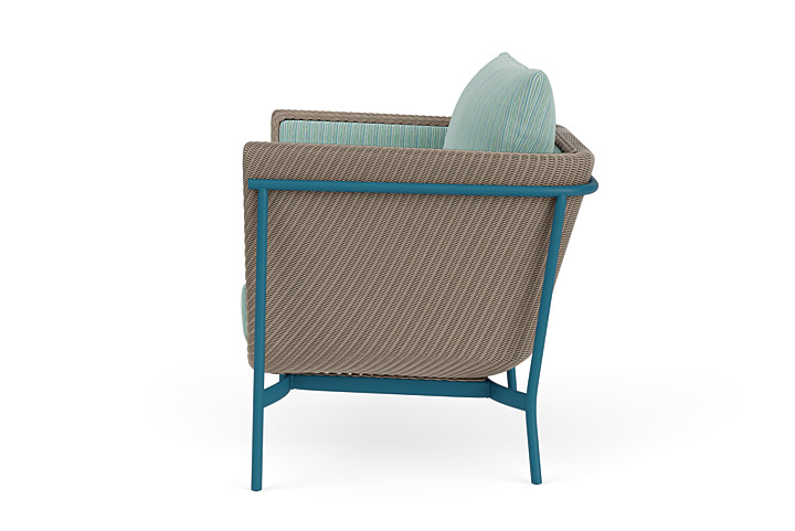 Lloyd Flanders™ Solstice Lounge Chair - French Beige, Peacock