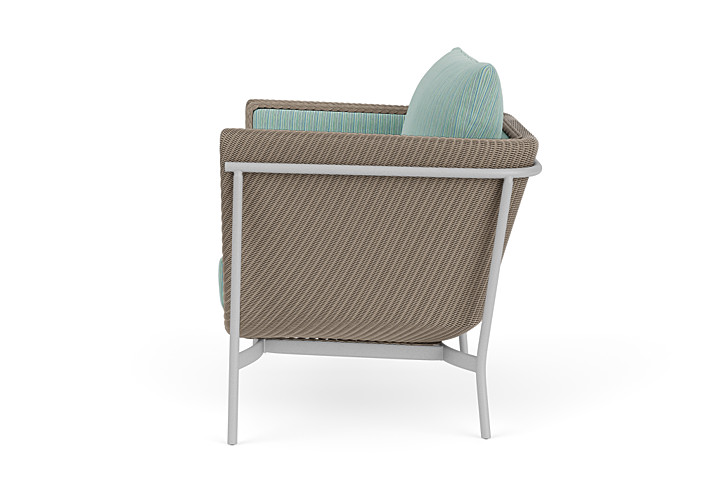 Lloyd Flanders™ Solstice Lounge Chair - French Beige, Metallic Silver