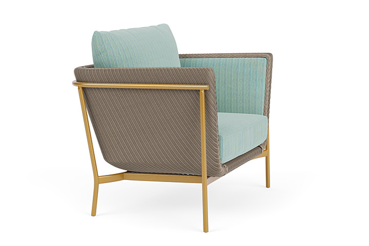 Lloyd Flanders™ Solstice Lounge Chair - French Beige, Metallic Gold