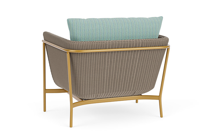 Lloyd Flanders™ Solstice Lounge Chair - French Beige, Metallic Gold