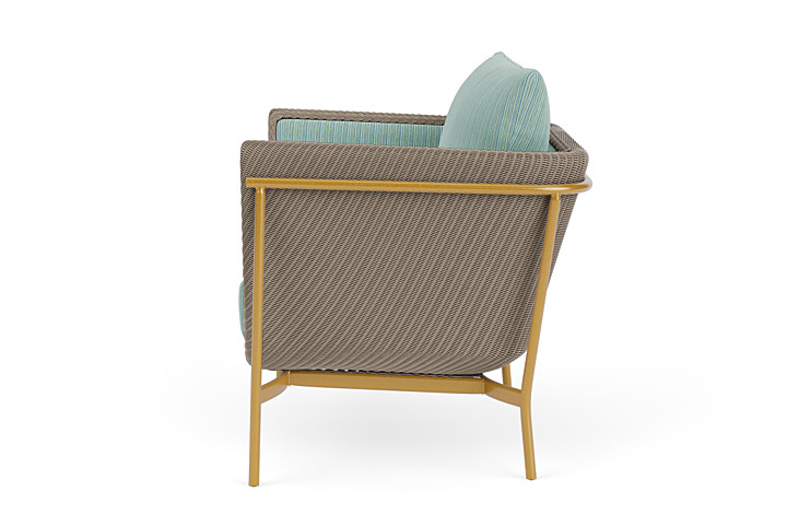 Lloyd Flanders™ Solstice Lounge Chair - French Beige, Metallic Gold