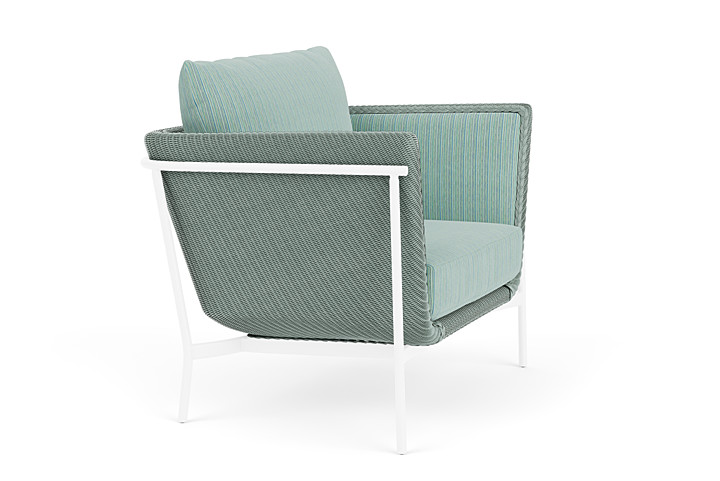 Lloyd Flanders™ Solstice Lounge Chair - Sea Glass, White