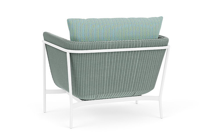 Lloyd Flanders™ Solstice Lounge Chair - Sea Glass, Matte White