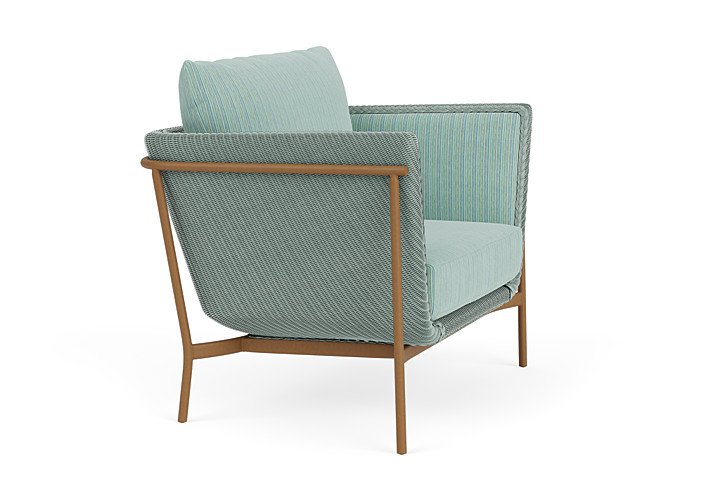 Lloyd Flanders™ Solstice Lounge Chair - Sea Glass, Hickory