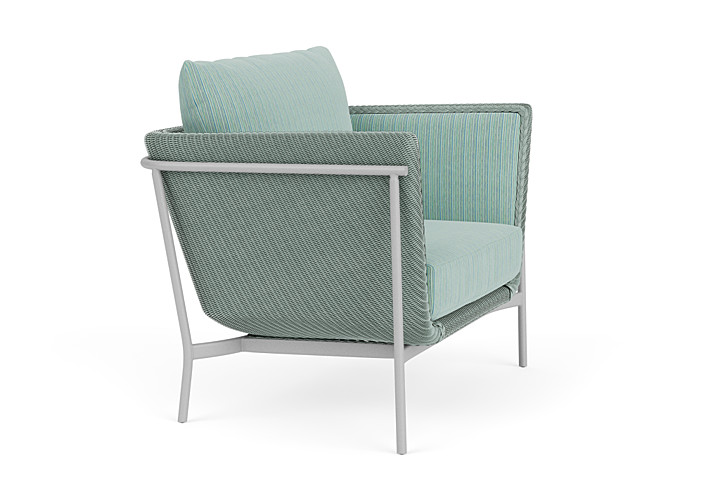 Lloyd Flanders™ Solstice Lounge Chair - Sea Glass, Metallic Silver