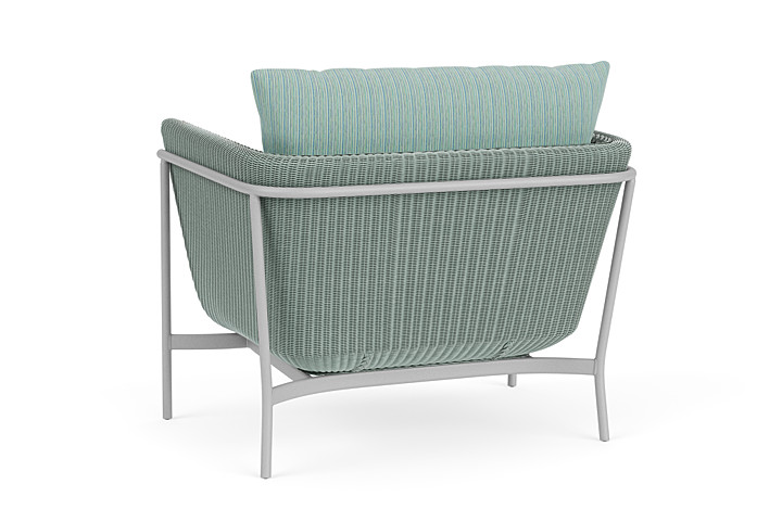 Lloyd Flanders™ Solstice Lounge Chair - Sea Glass, Metallic Silver