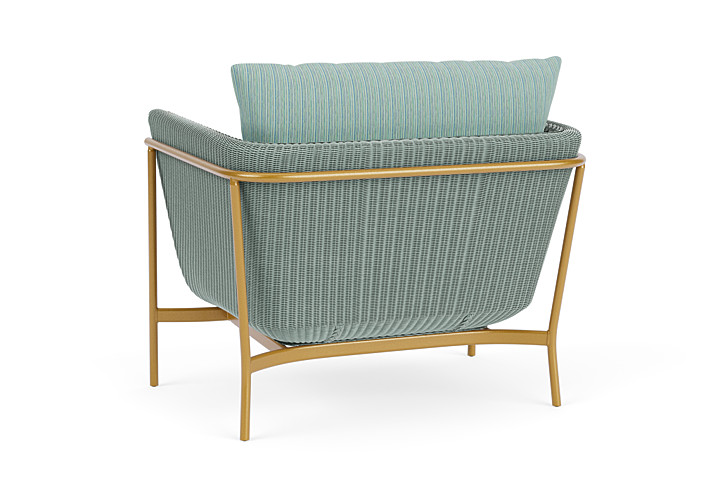 Lloyd Flanders™ Solstice Lounge Chair - Sea Glass, Metallic Gold