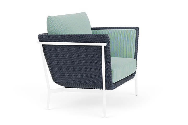 Lloyd Flanders™ Solstice Lounge Chair - Denim Blue, White