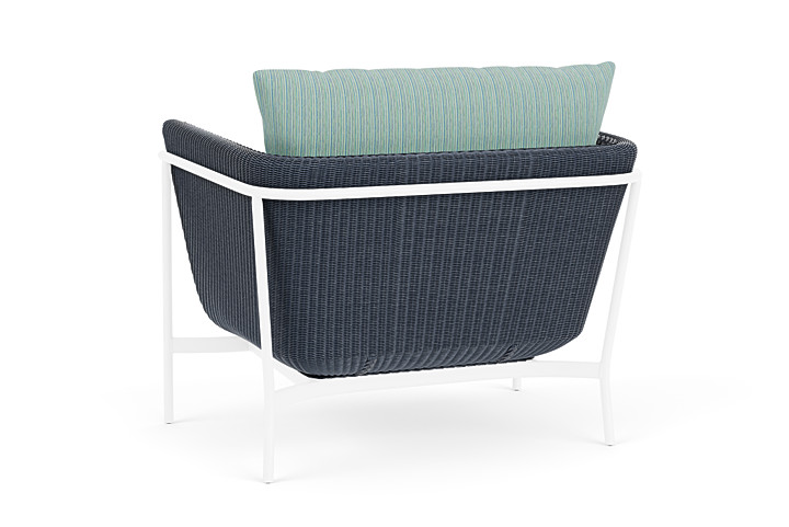 Lloyd Flanders™ Solstice Lounge Chair - Denim Blue, White