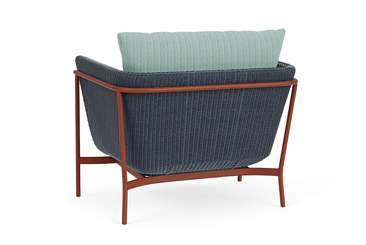 Lloyd Flanders™ Solstice Lounge Chair - Denim Blue, Terracotta