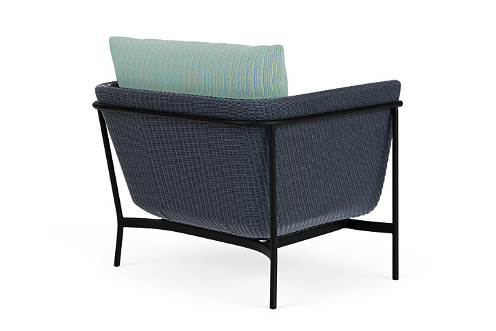 Lloyd Flanders™ Solstice Lounge Chair - Denim Blue, Ebony