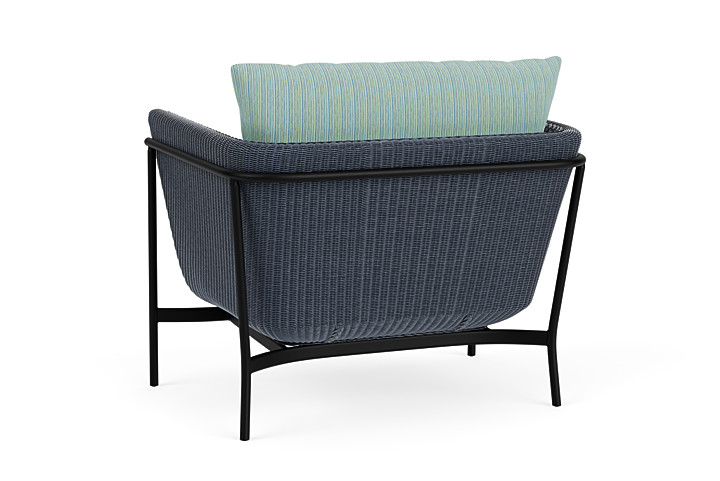 Lloyd Flanders™ Solstice Lounge Chair - Denim Blue, Ebony