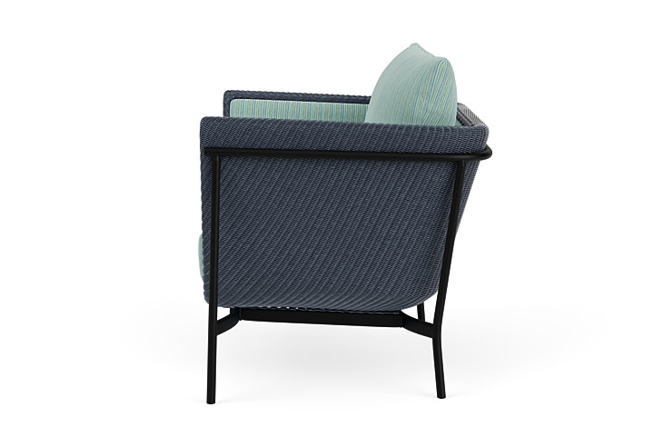 Lloyd Flanders™ Solstice Lounge Chair - Denim Blue, Ebony