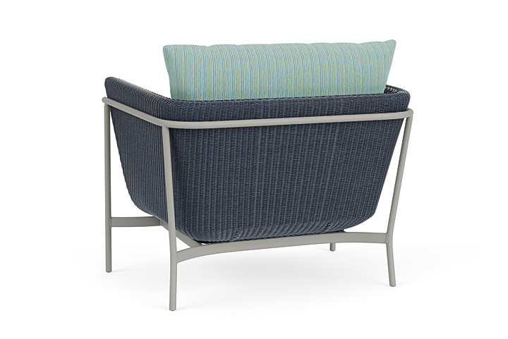 Lloyd Flanders™ Solstice Lounge Chair - Denim Blue, Platinum