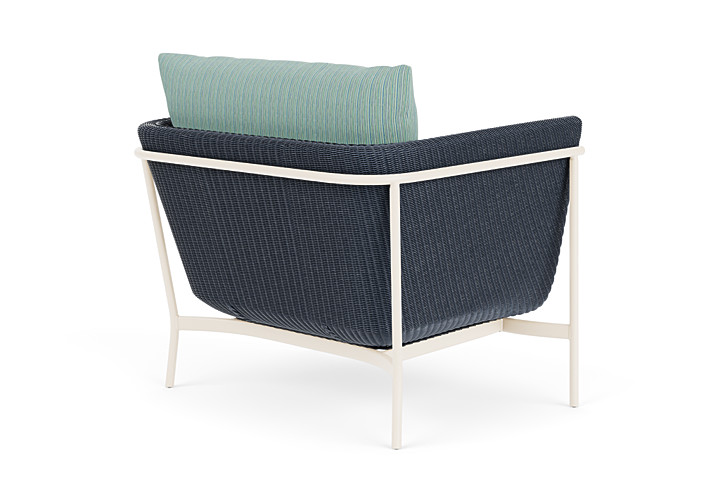 Lloyd Flanders™ Solstice Lounge Chair - Denim Blue, Ivory