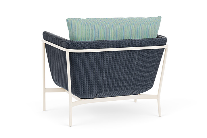 Lloyd Flanders™ Solstice Lounge Chair - Denim Blue, Ivory