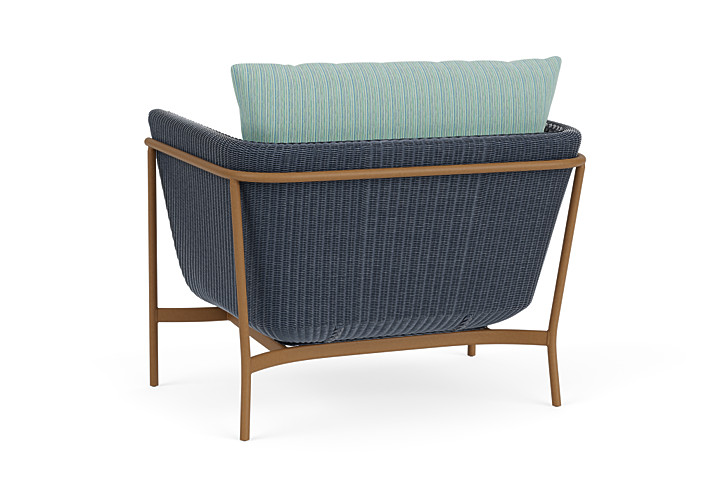 Lloyd Flanders™ Solstice Lounge Chair - Denim Blue, Hickory